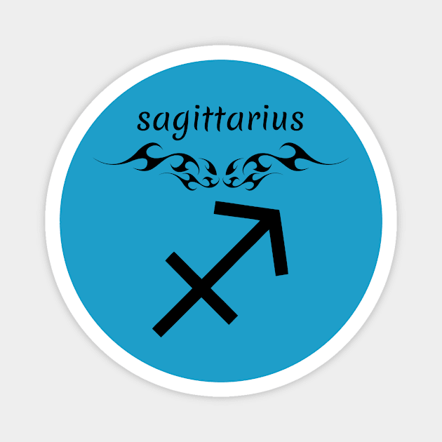 Sagittarius zodiac sign Magnet by Iskapa